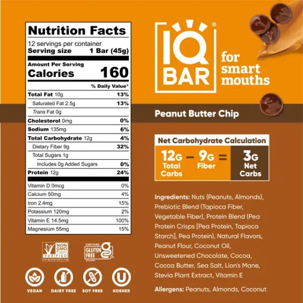 Peanut Butter Chocolate Chip Proteinbar 45 g