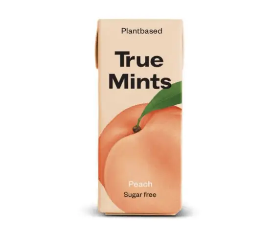 True Mints Peach Eske med 18 x 11 g