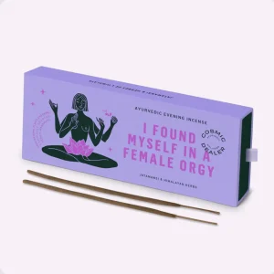 Naturlig Ayuvedisk Røkelse med Nardus Cosmic Dealer Natural Ayurvedic Incense < br> I Found Myself in a Female Orgy (Jatamansi)