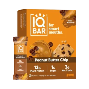 Peanut Butter Chocolate Chip Body + Brain Proteinbar - Eske med 12 bars