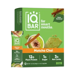 Matcha Chai  Brain + Body Keto Bars  45 g - Eske med 12 bars