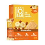 IQBAR Banana Nut Body + Brain Proteinbar - Eske med 12 Bars