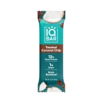 IQBAR Toasted Coconut Chip Body + Brain Proteinbar 45 g x 12