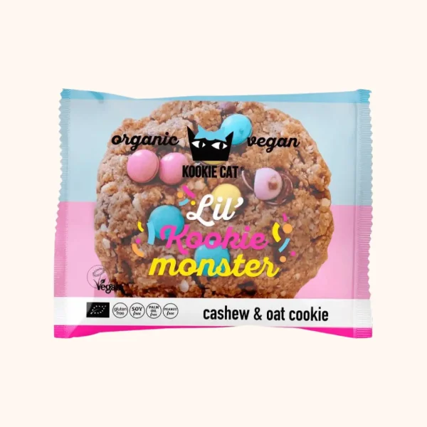 Kookie Cat Vegansk og Glutenfri Cookie Vanilje og "non-stop" 50 g