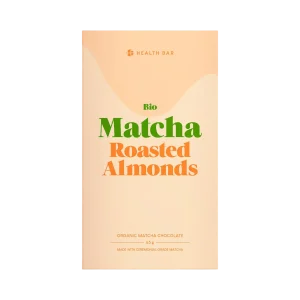 Organic Matcha Chocolate - Roasted Almonds 65g - Vegansk Sjokolade