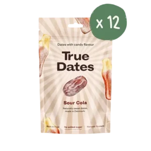 True Dates Sour Cola 100g - Dadler med sur cola smak - 12 poser