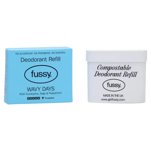 Fussy Natural Deodorant Refill - Wavy Days 40g