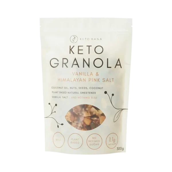 Vanilla & Pink Himalayan Salt Keto Granola 300g